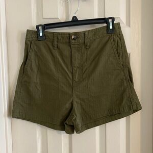Olive Green Madewell Shorts